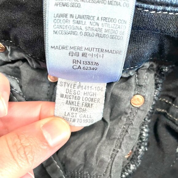 Mother Jeans High Waisted Looked Ankle Fray Last Call Size 30 - Picture 9 of 10